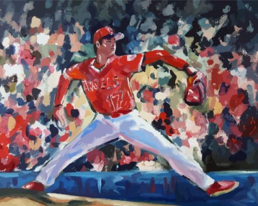 Baseball Pitcher Art paint by number