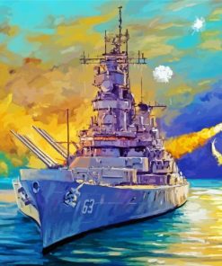 Battleship Art paint by number