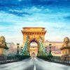 Budapest Hungary Chain Bridge paint by number