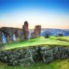 Castell Dinas Bran Llangollen paint by numbers