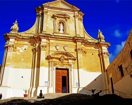 Cathedral Of The Assumption Gozo paint by number