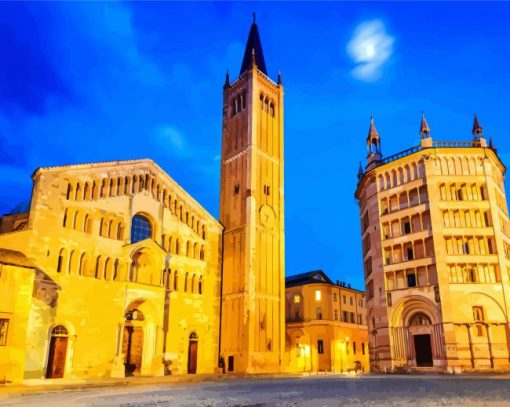 Cattedrale di Parma paint by number