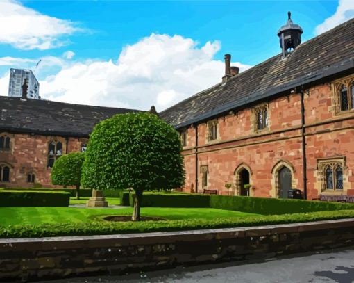 Chetham's Library Manchester paint by number