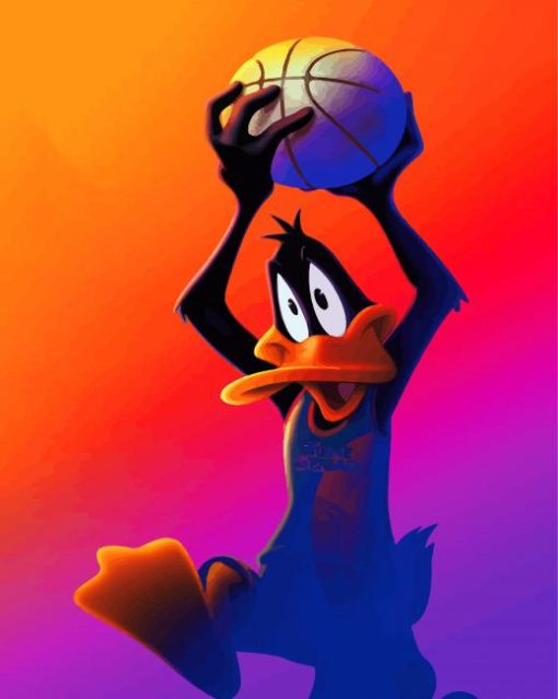 Daffy Duck Basketballer paint by number