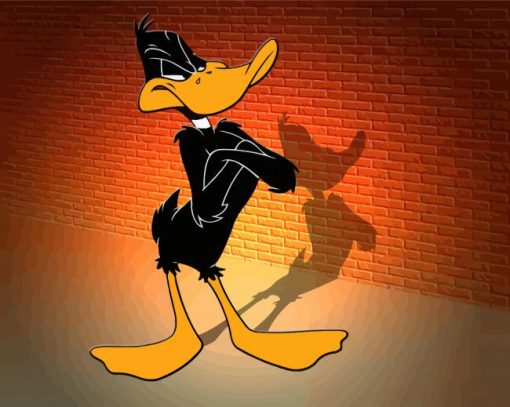 Daffy Duck From Looney Tunes paint by number