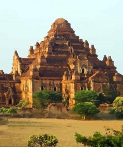 Dhammayangyi Temple Bagan Myanmar paint by number