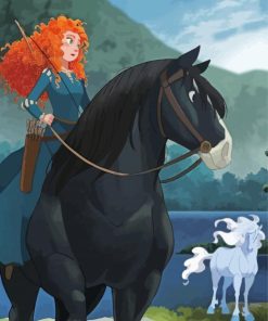 Disney Brave Merida paint by number