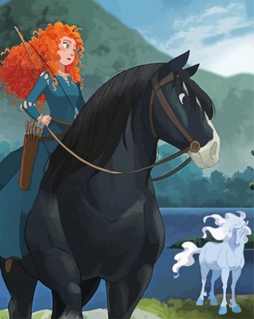 Disney Brave Merida paint by number