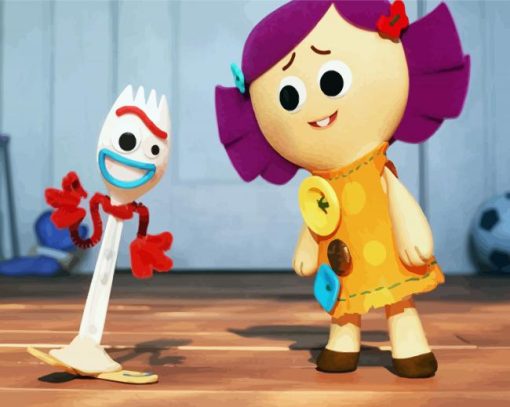 Dolly And Forky paint by number