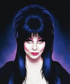 Elvira Mistress Of The Dark paint by number