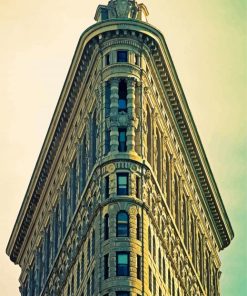 Flatiron Building New York paint by number