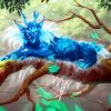 Fantasy Blue Lynx Cat paint by number