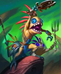 Fantasy Murloc Anime paint by number