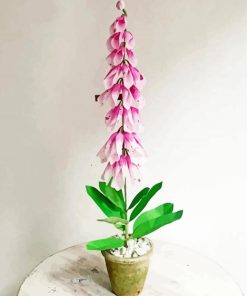 Foxglove Plant Pot paint by number