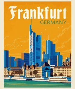 Frankfurt Germany Poster paint by number