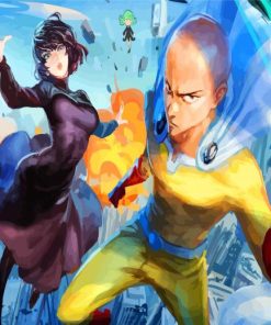 Fubuki And Saitama paint by number