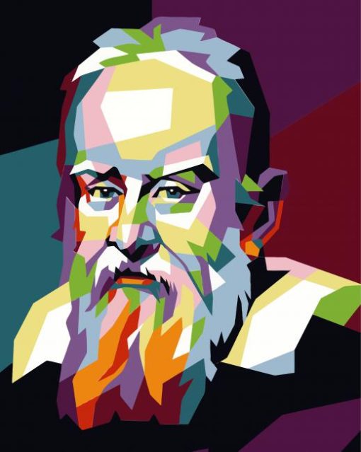 Galileo Galilei Pop Art paint by number