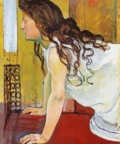 Girl At The Window Hodler Art paint by number