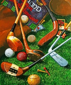 Golf Equipments paint by number