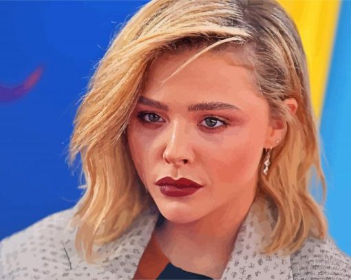 Gorgeous Chloe Grace Moretz paint by number