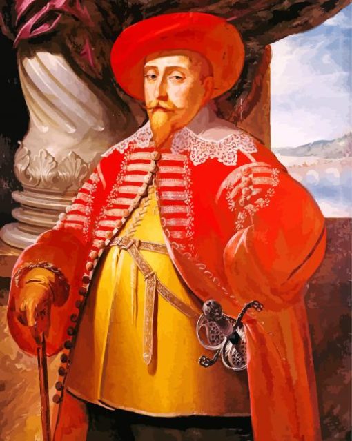 Gustavus Adolphus paint by number