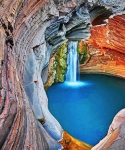 Hamersley Gorge Karijini Australia paint by number