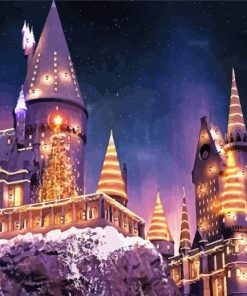 Harry Potter Hogwarts Castle paint by number