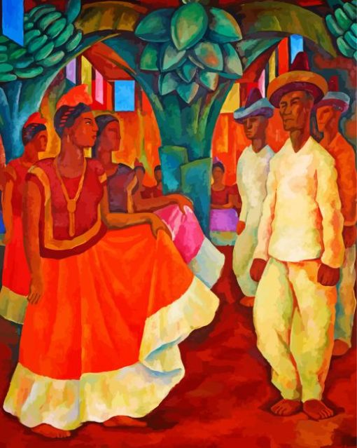 Hispanic Wedding paint by number