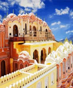 India Jaipur Hawa Mahal paint by numbers