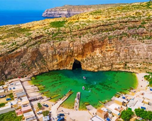 Inland Sea Dive Site Gozo paint by number