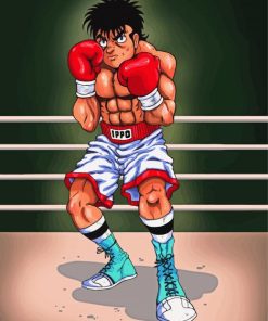 Ippo Makunouchi Professional Boxer paint by numbers