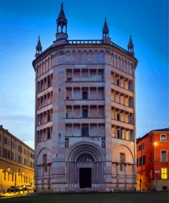 Italy Parma Baptistery paint by numbers