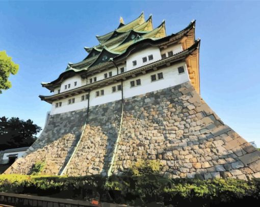 Japan Nagoya Castle paint by numbers