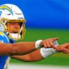 Justin Herbert LA Chargers Player paint by numbers