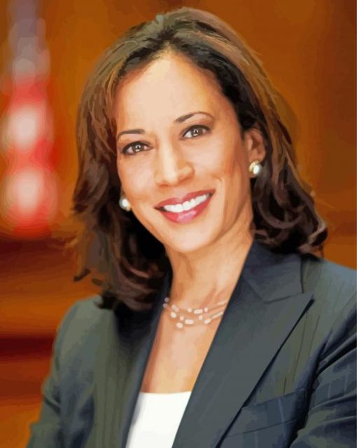 Kamala Harris United States Vice President paint by number