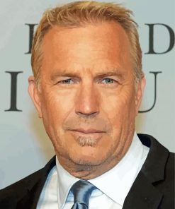 Kevin Costner paint by number