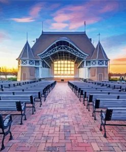 Lake Harriet Bandshell Park Minneapolis paint by numbers