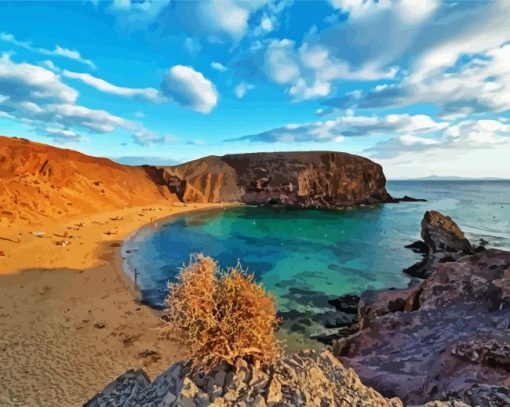 Landschaft Lanzarote paint by numbers