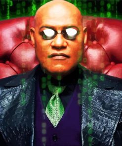 Laurence Fishburne Matrix paint by numbers