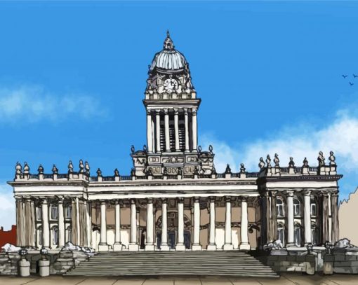 Leeds Town Hall Tours paint by number