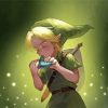 Link Playing Ocarina Legend Of Zelda paint by number