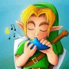 Link Playing The Ocarina paint by number