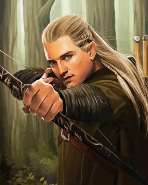 Lord Of The Rings Legolas paint by number