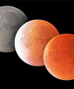 Lunar Eclipse paint by number