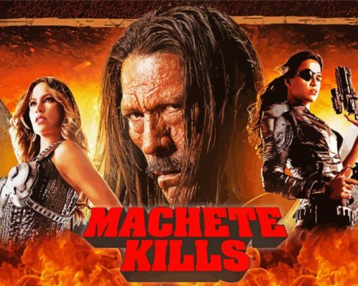 Machete Kills Poster paint by number