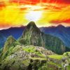 Machu Picchu At Sunset paint by number