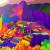 Machu Picchu Pop Art paint by number