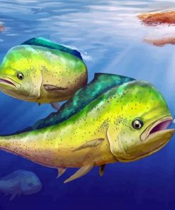 Mahi Mahi Undersea paint by number