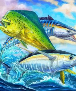 Mahi Mahi And Tuna paint by number