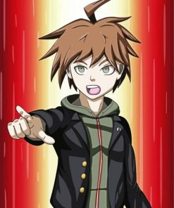 Makoto Naegi Anime Boy paint by number